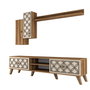 Hanah Home Unidad de TV Class S Nogal y Crema